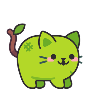 Green Cat Apple